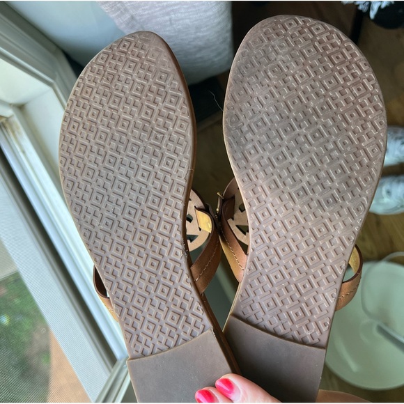 Tory Burch Miller Sandal - Size 10 Vintage Vachetta Leather - Picture 4 of 5